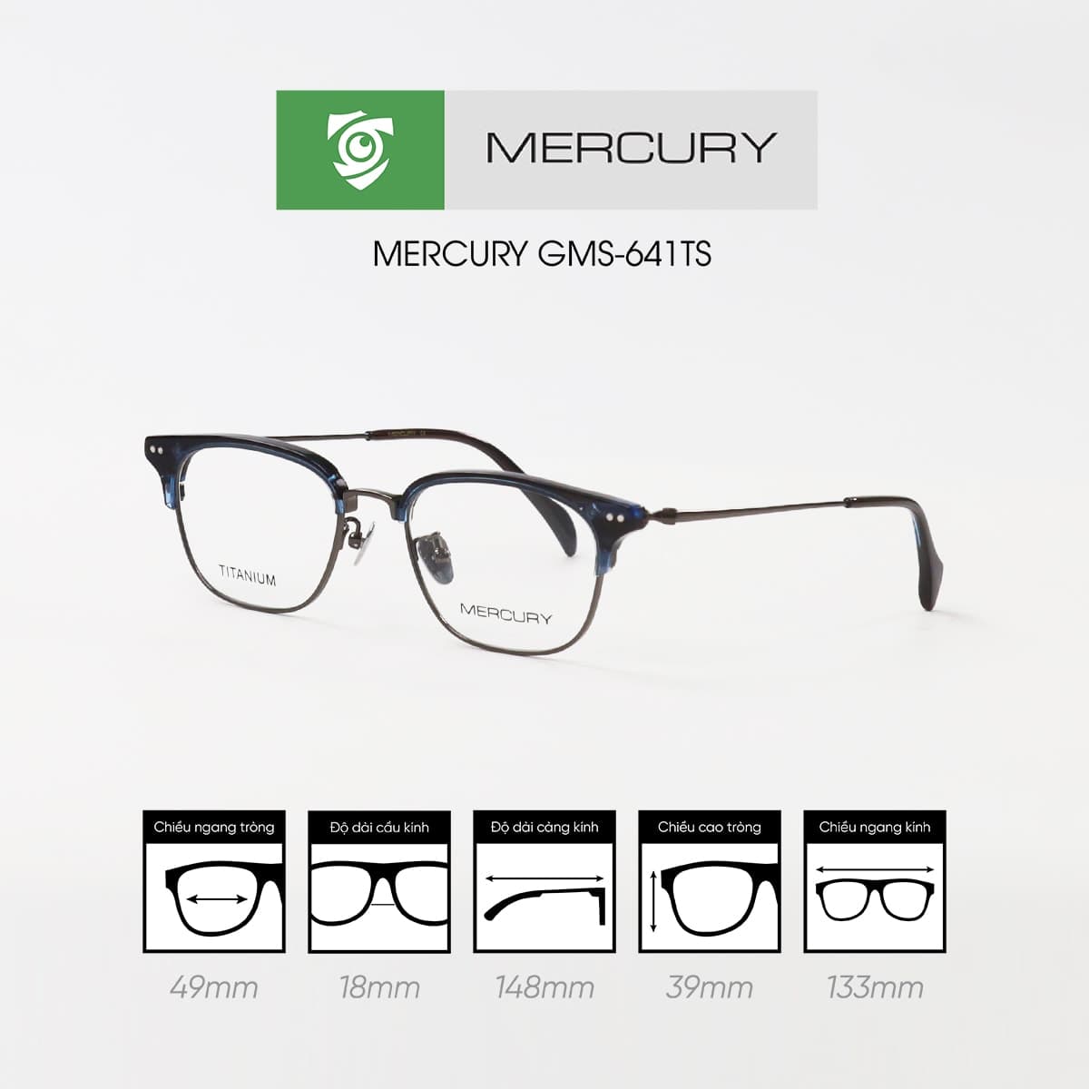 Gọng kính MERCURY GMS-641TS - Ảnh 11