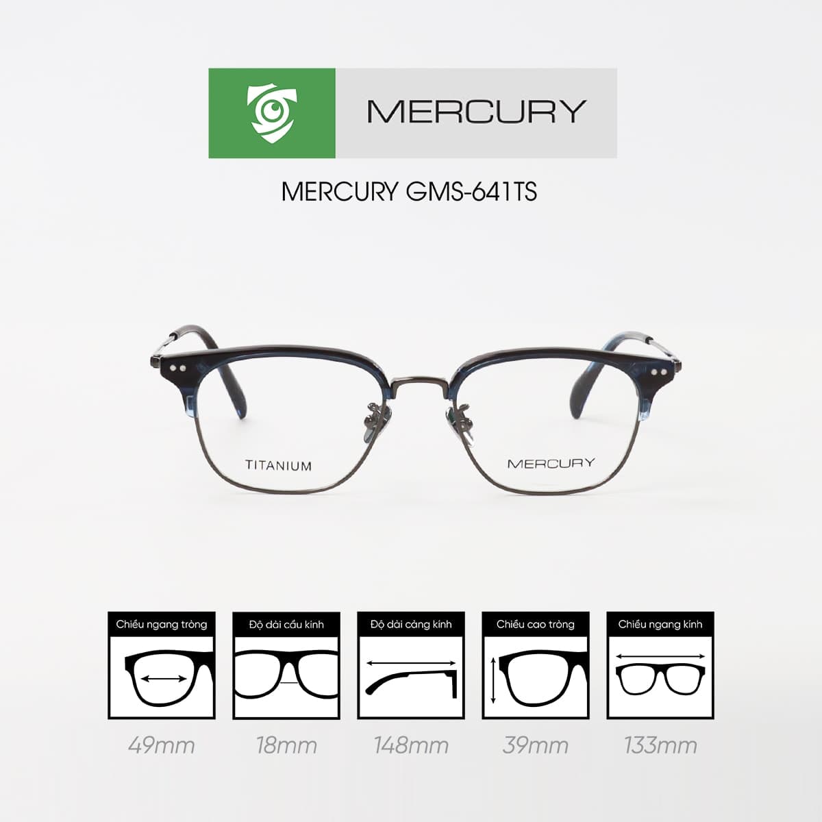 Gọng kính MERCURY GMS-641TS - Ảnh 10