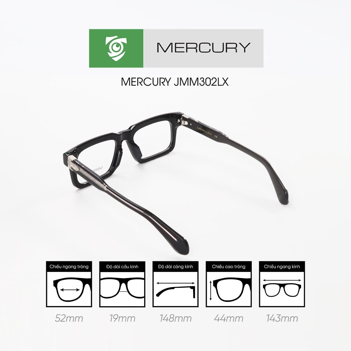 Gọng kính MERCURY JMM302LX - Ảnh 3