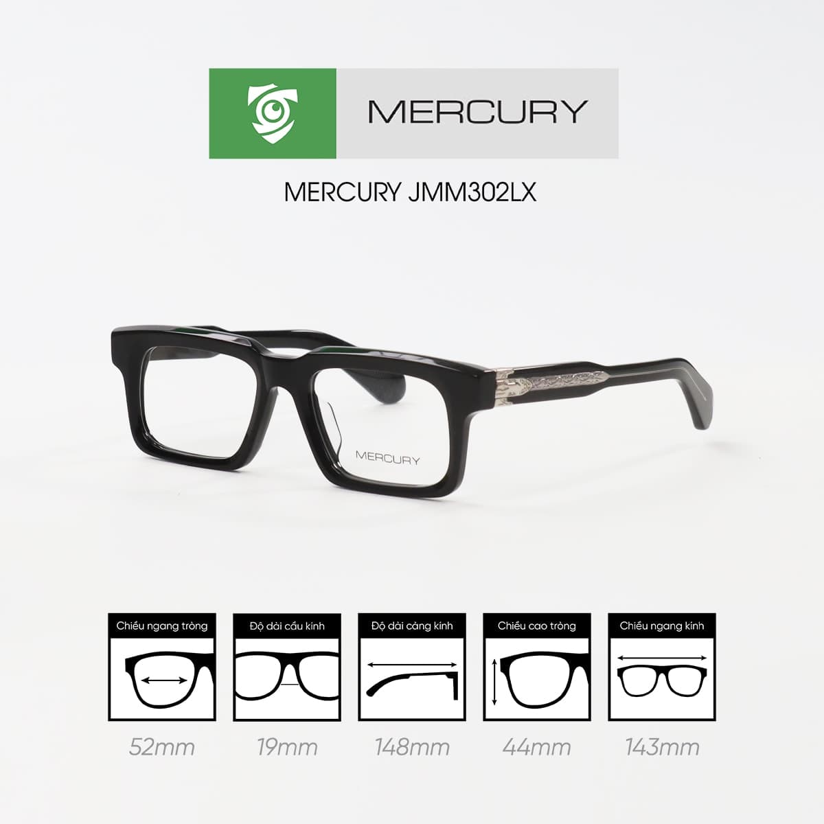 Gọng kính MERCURY JMM302LX - Ảnh 2