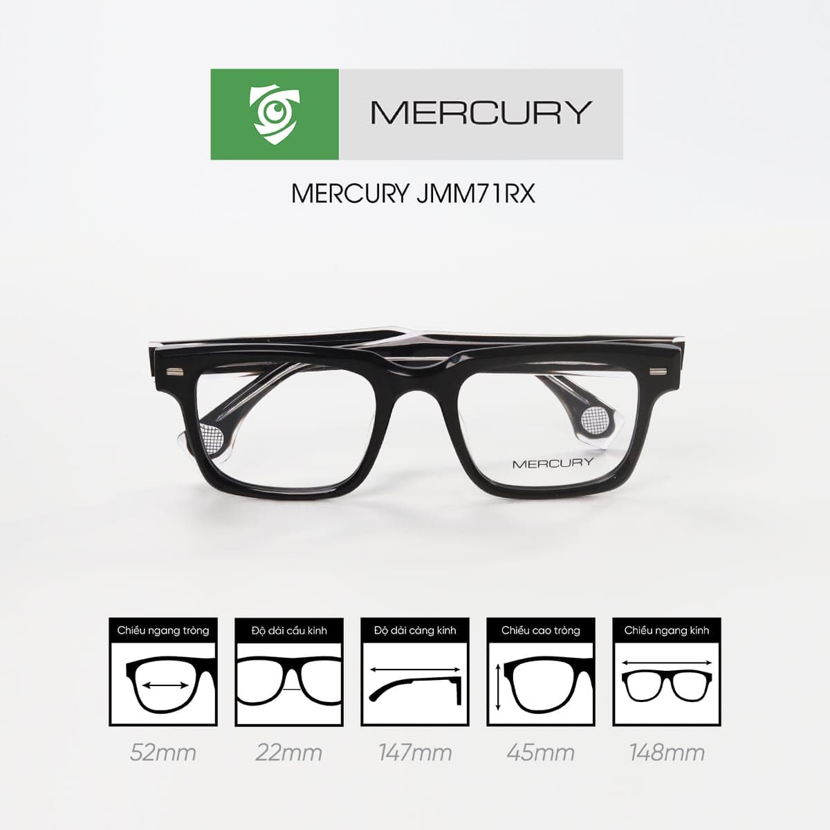 Gọng kính MERCURY JMM71RX - Ảnh 2