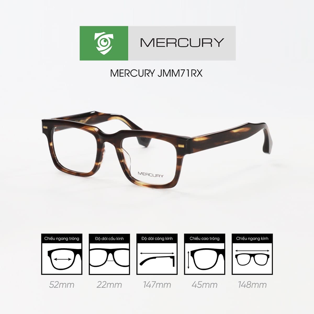 Gọng kính MERCURY JMM71RX - Ảnh 12