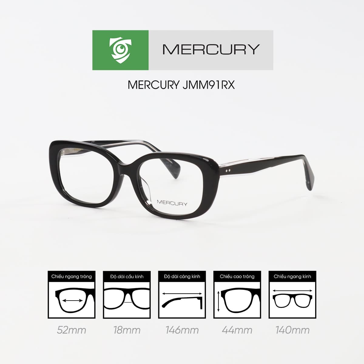 Gọng kính MERCURY JMM91RX - Ảnh 2