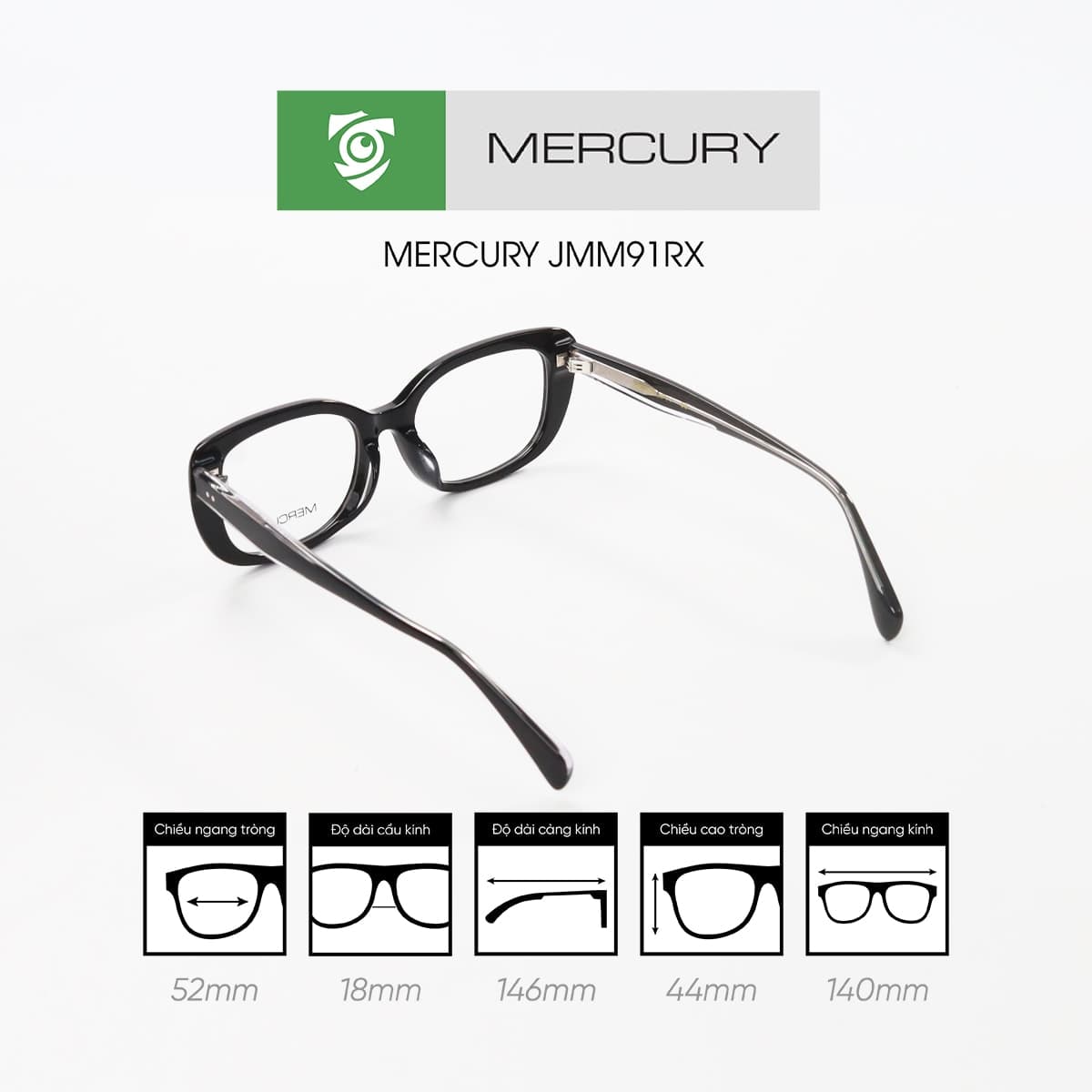 Gọng kính MERCURY JMM91RX - Ảnh 3