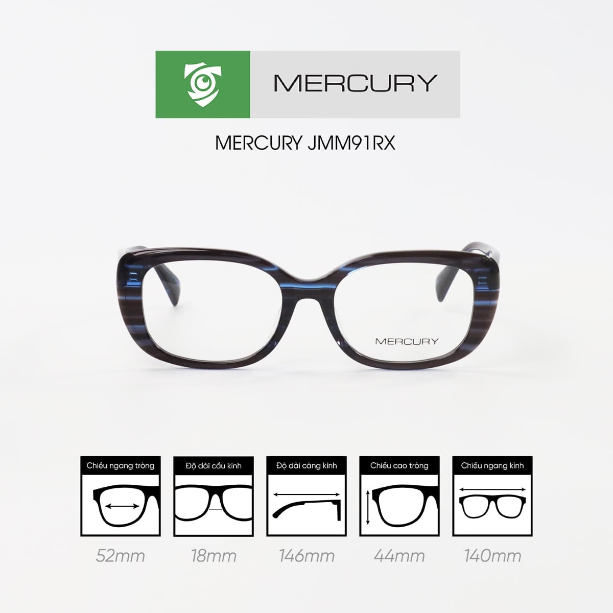 Gọng kính MERCURY JMM91RX - Ảnh 6