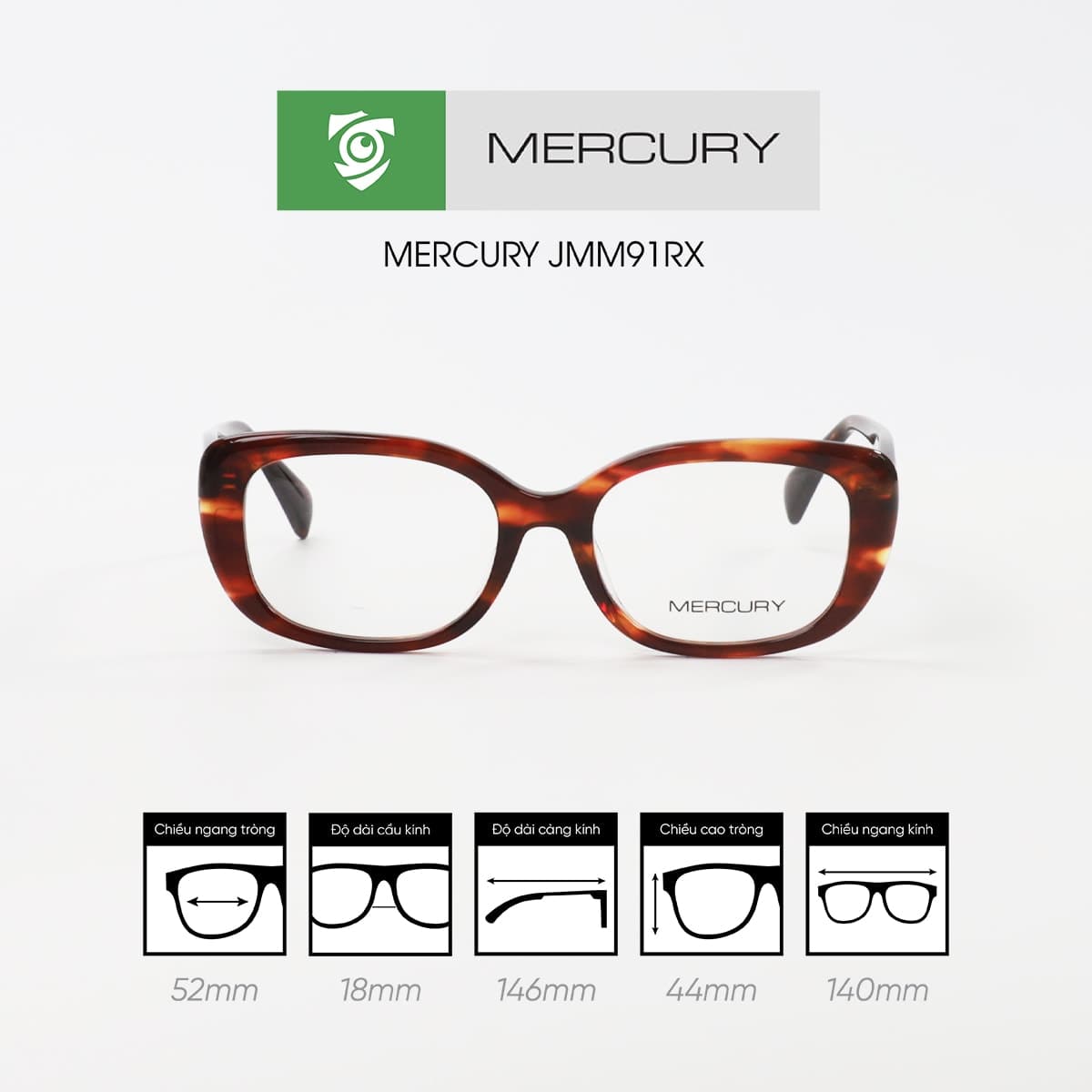 Gọng kính MERCURY JMM91RX - Ảnh 8