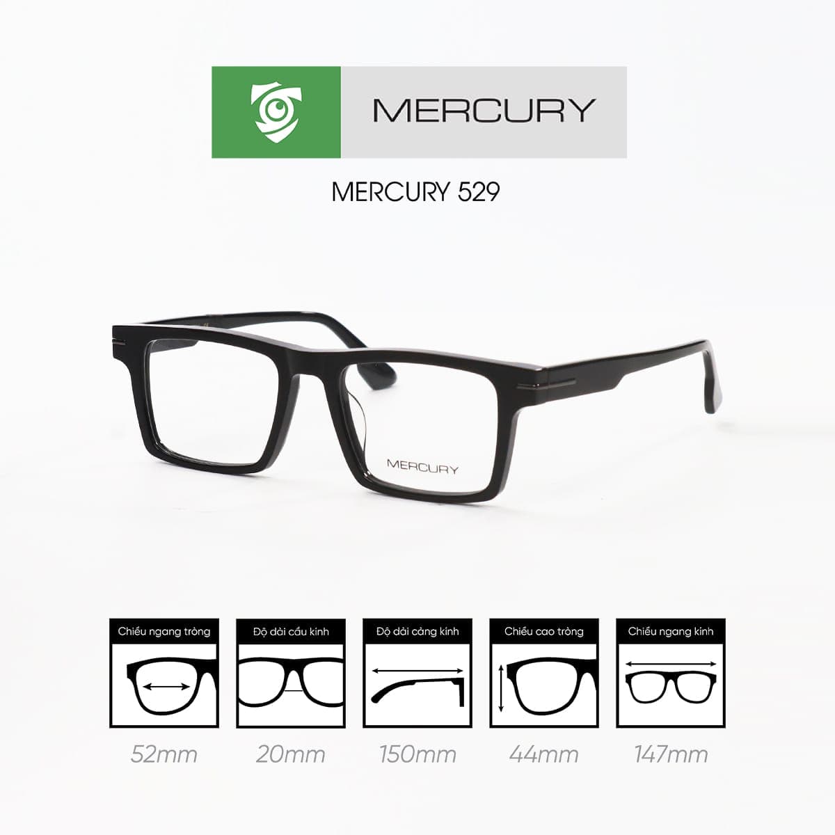 Gọng kính MERCURY 529 - Ảnh 12