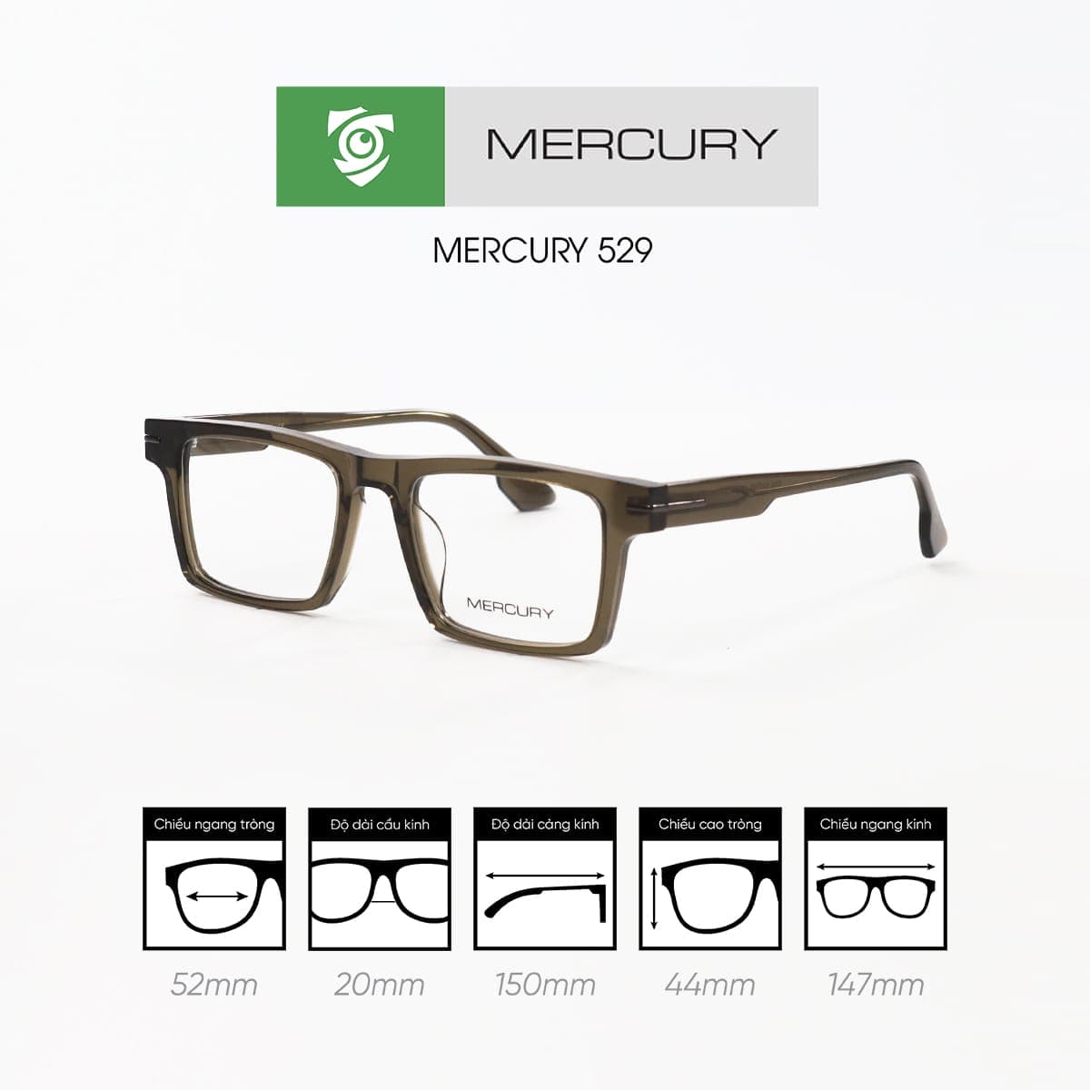 Gọng kính MERCURY 529 - Ảnh 8