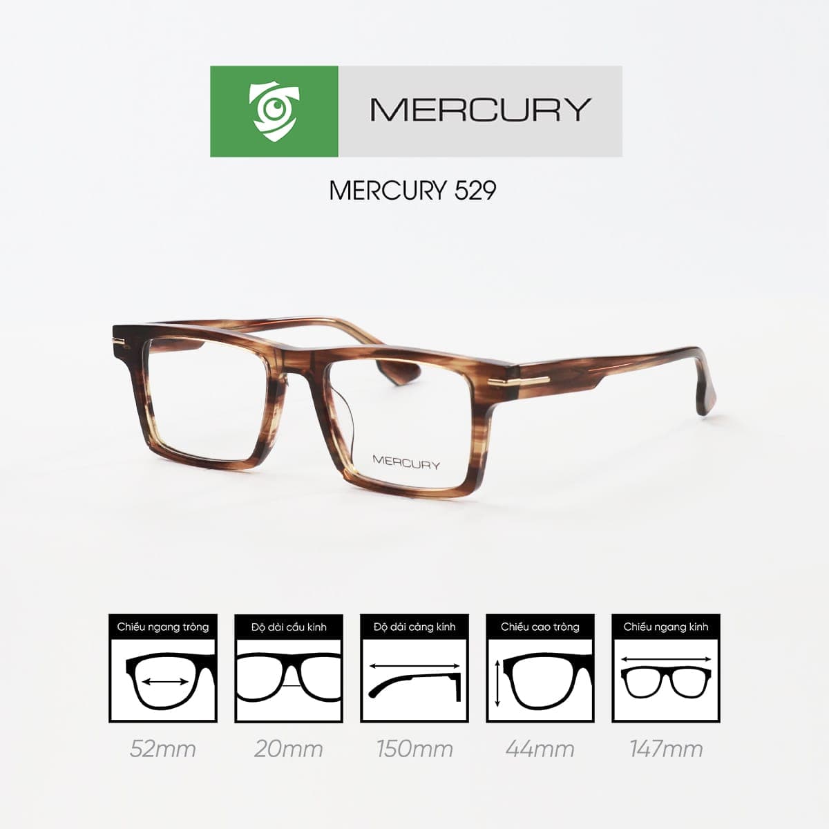 Gọng kính MERCURY 529 - Ảnh 6