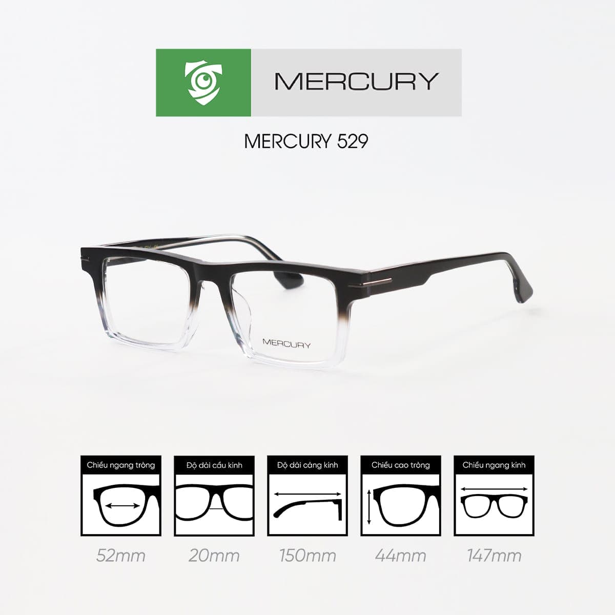 Gọng kính MERCURY 529 - Ảnh 2