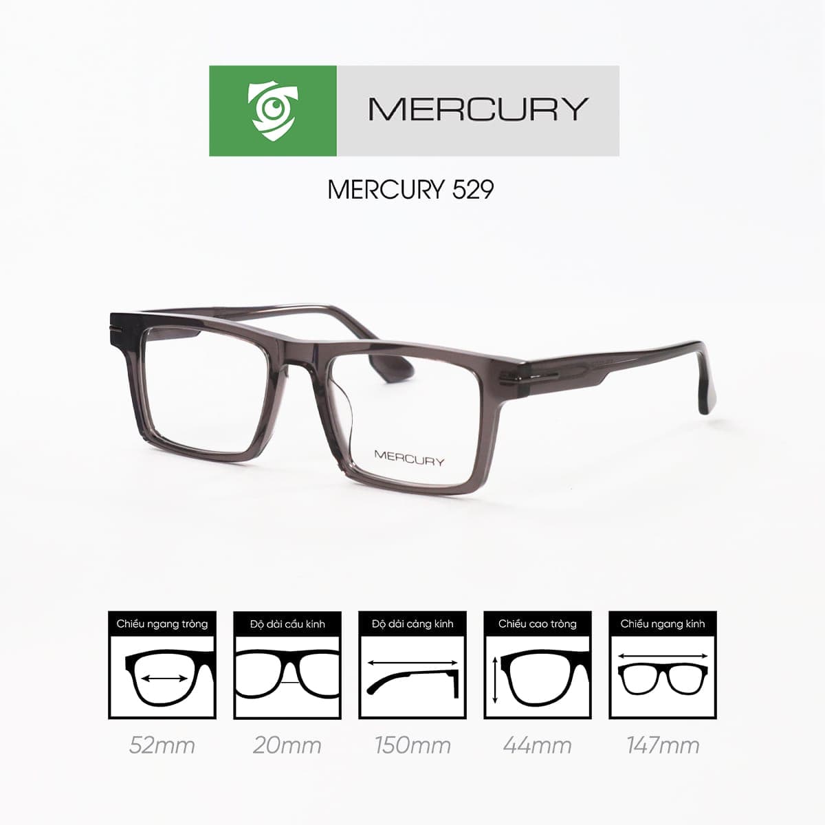 Gọng kính MERCURY 529 - Ảnh 10