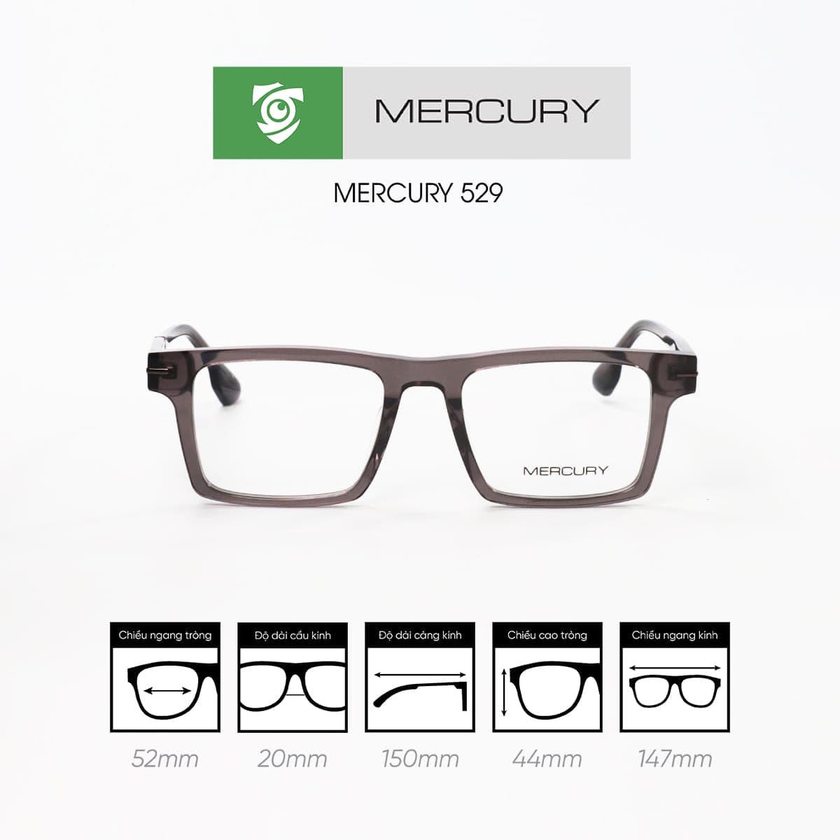 Gọng kính MERCURY 529 - Ảnh 11
