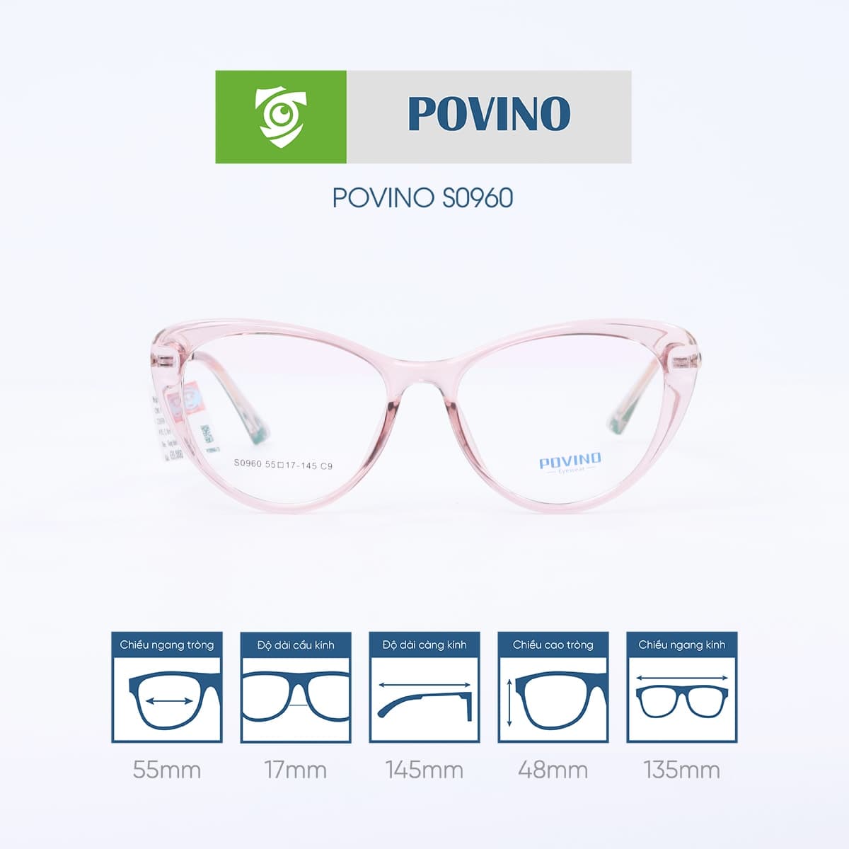 Gọng kính POVINO S0960