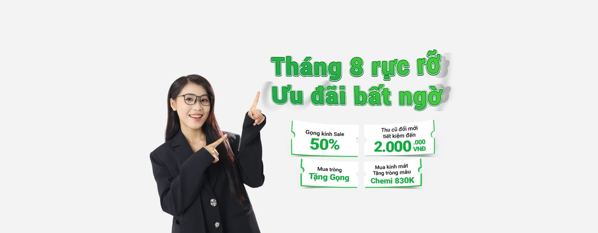 Tổng hợp chương trình khuyến mãi tháng 8/2025 tại Mắt Kính Tâm Đức