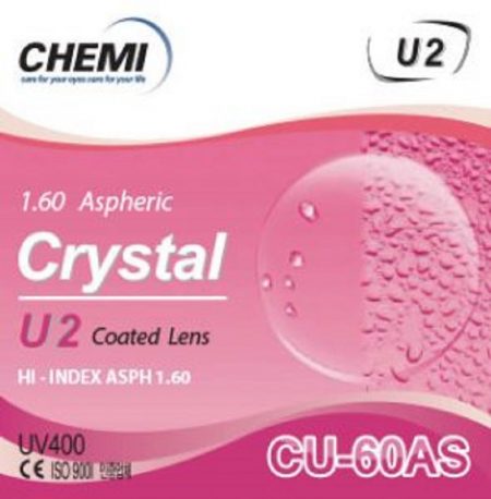 Tròng kính Chemi ASP Crystal U2 Coated 1.60