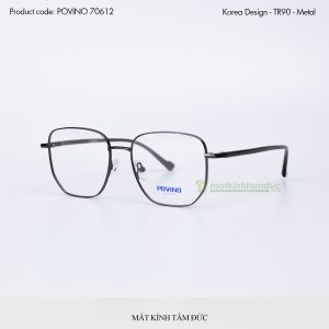 Gọng kính POVINO 70612 - Đen Xám