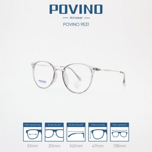 Gọng kính POVINO PO9531 - Hình ảnh 3