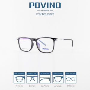 Gọng kính POVINO PO20229 - Đen bạc