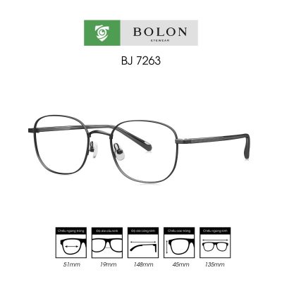 Gọng kính BOLON BJ7263 màu đen