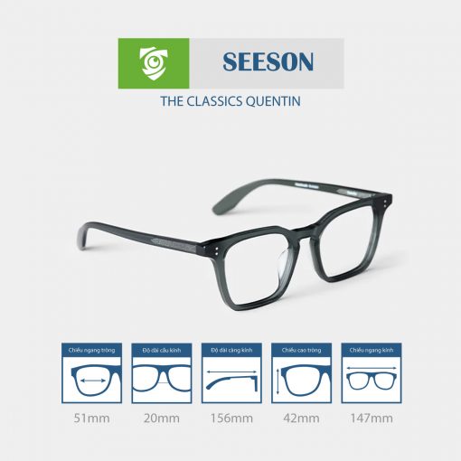 Gọng kính SEESON THE CLASSIC QUENTIN