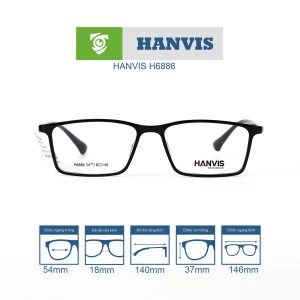 gọng kính HANVIS H6886