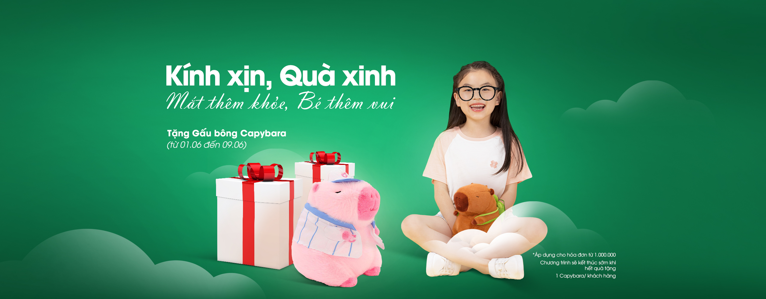 Tuần Lễ Thiếu Nhi: Kính Xịn, Quà Xinh – Mắt Thêm Khỏe, Bé Thêm Vui