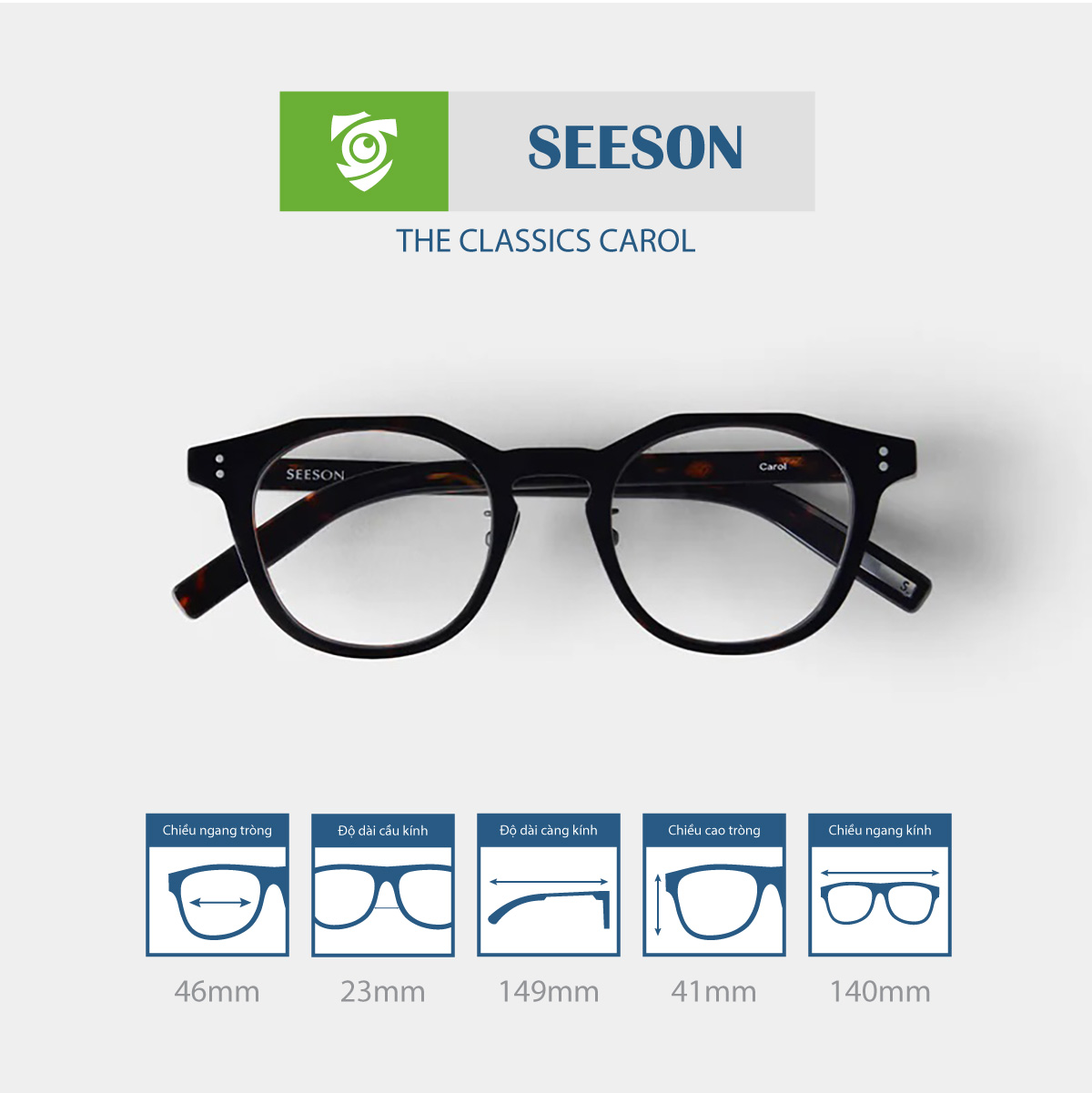 Gọng kính SEESON THE CLASSIC CAROL
