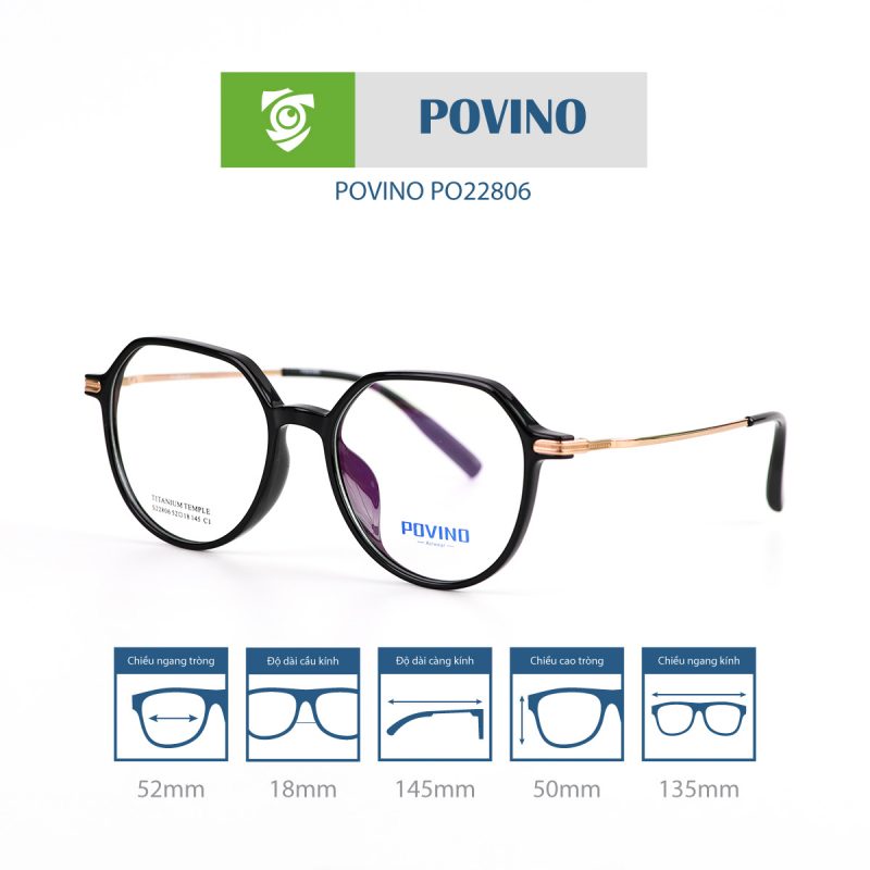 Gọng kính POVINO PO22806