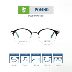 Gọng kính POVINO PO7160