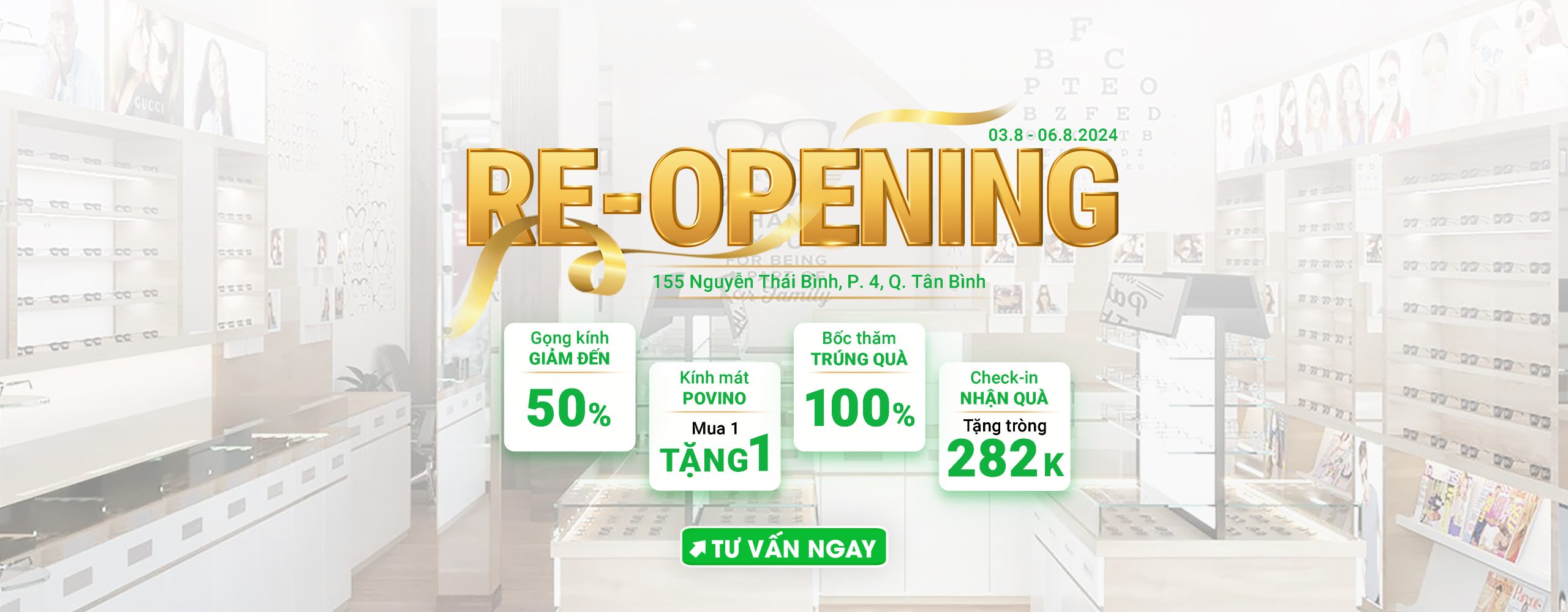 RE – OPENING Chi Nhánh Tân Bình