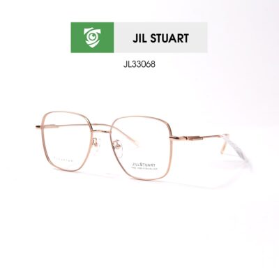 Gọng kính Jill Stuart JL33068 C04 - màu vàng - kính gọng vuông - chất liệu titanium - hình chụp mặt bên sản phẩm