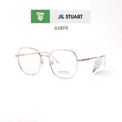 Gọng kính Jill Stuart JL33075 C03 - màu vàng hồng - gọng kính vuông - ảnh chụp mặt bên sản phẩm