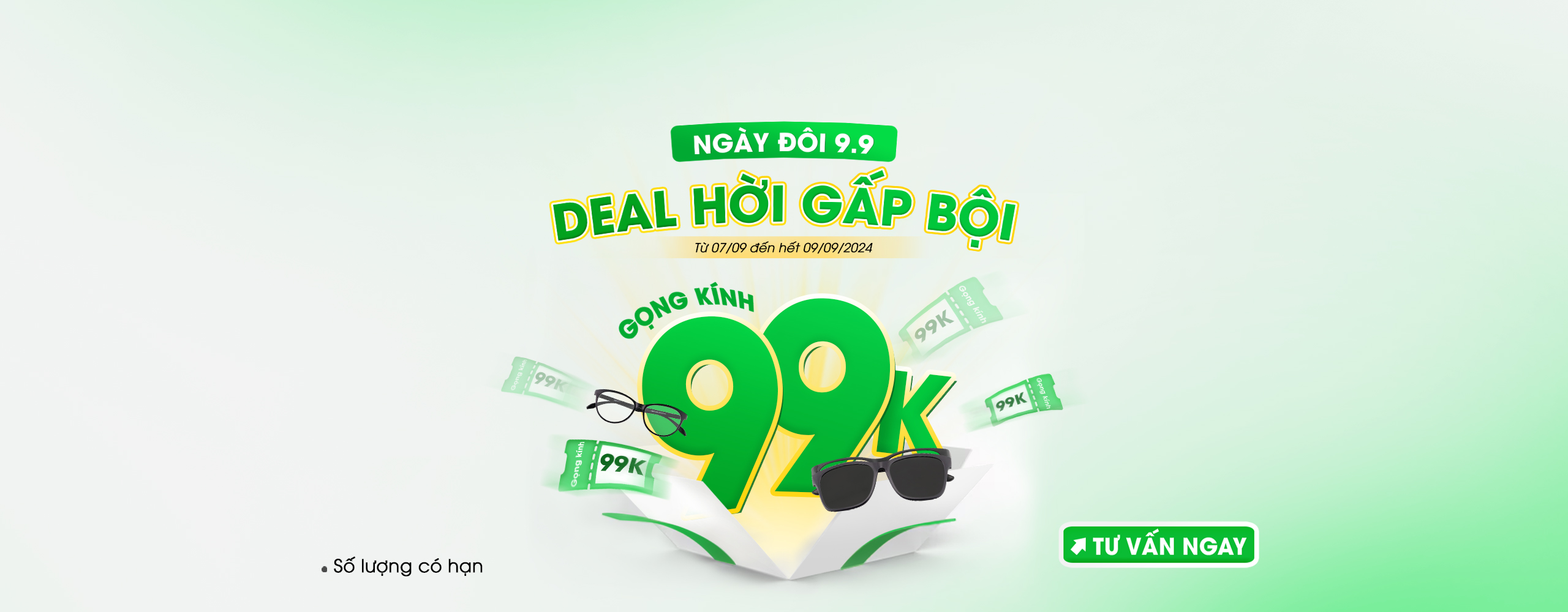 DEAL SALE 9.9 – SỞ HỮU KÍNH SIÊU HỜI VỚI GIÁ 99K! 🔥🔥🔥