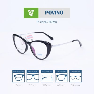 Gọng kính POVINO S0960 C2 mặt bên