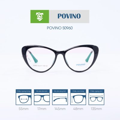 Gọng kính POVINO S0960 C2 mặt trước