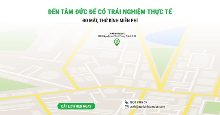 Địa cửa hàng mắt kính quận 12 của Tâm Đức