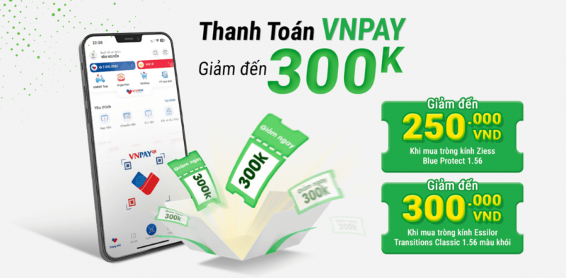 Thanh toán VnPay ưu đai 300k