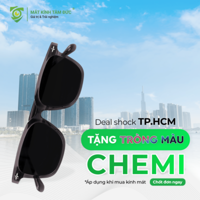 Mua kính mát tặng tròng màu Chemi