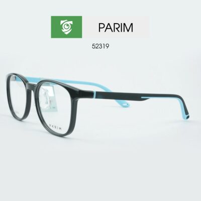 Gọng kính PARIM 52319 - màu xanh đen - hình chụp mặt bên của sản phẩm