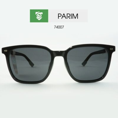 Kính mát PARIM 74007 - màu ĐEN BÓNG - hình chụp mặt trước sản phẩm