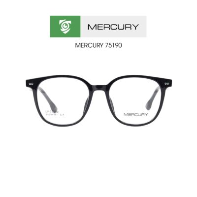 Gọng kính Mercury LV75190 CA - màu ĐEN - gọng kính vuông - ảnh chụp mặt trước sản phẩm