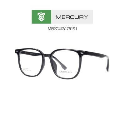 Gọng kính Mercury LV75191 CA - màu ĐEN - gọng kính vuông - ảnh chụp mặt bên sản phẩm