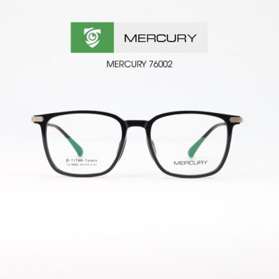 Gọng kính MERCURY LV76002 CA1 - gọng kính chữ nhật - màu đen nhám - hình mặt trước sản phẩm