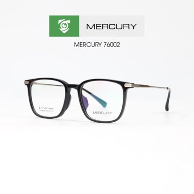 Gọng kính MERCURY LV76002 CA1 - gọng kính chữ nhật - màu đen nhám - hình mặt bên sản phẩm