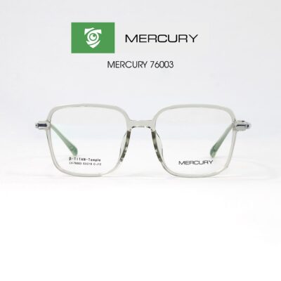 Gọng kính MERCURY LV76003 CJ12 - gọng kính vuông - màu xanh trong suốt - hình mặt trước sản phẩm