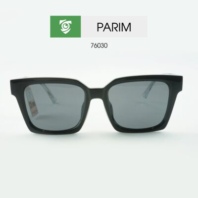 Kính mát PARIM 76030 B3PR - màu đen xám - kiểu dáng vuông - hình chụp mặt trước sản phẩm
