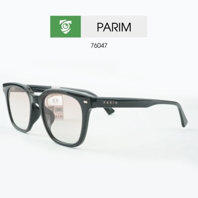 Kính mát PARIM 76047 B1RR - màu đen tròng hồng nhạt - kiểu dáng vuông - hình chụp mặt bên sản phẩm