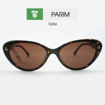 Kính mát PARIM 76056 - màu đen - gọng kính mắt mèo - hình chụp mặt trước sản phẩm