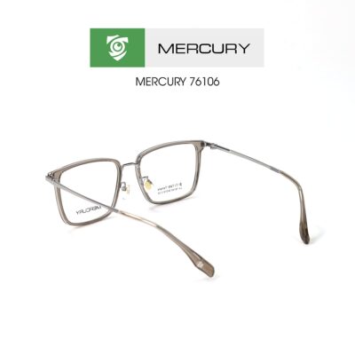 Gọng kính Mercury LV76106 CG2 - màu trà - gọng kính chữ nhật - ảnh chụp mặt sau sản phẩm