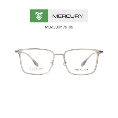Gọng kính Mercury LV76106 CG2 - màu trà - gọng kính chữ nhật - ảnh chụp mặt trước sản phẩm